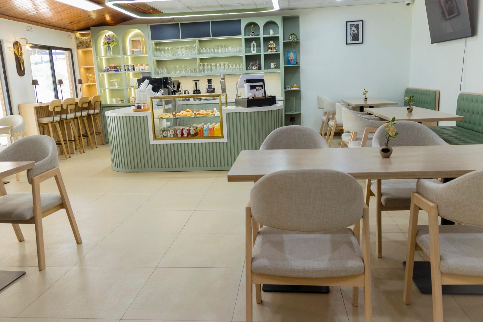 The PlayPad cafe interior and seating area